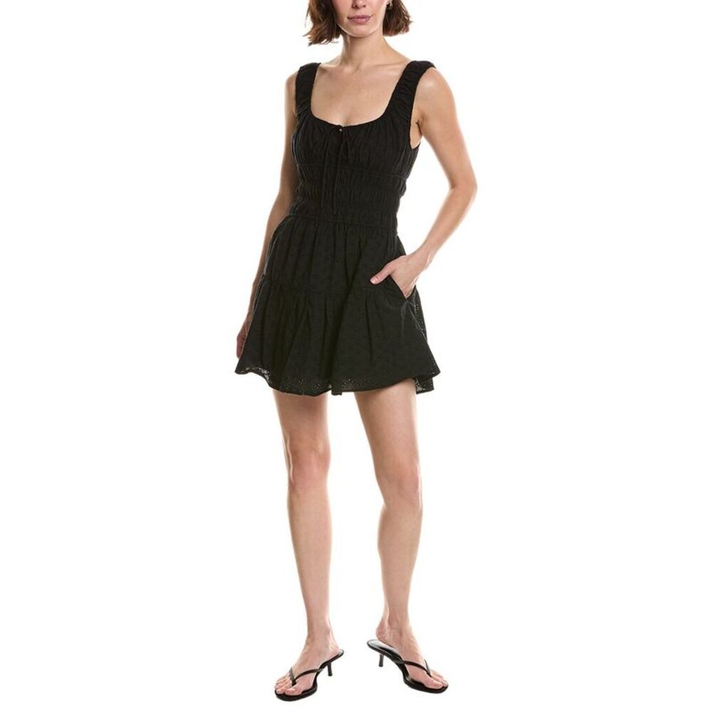 Nia Womens Salt Mini Dress, Black